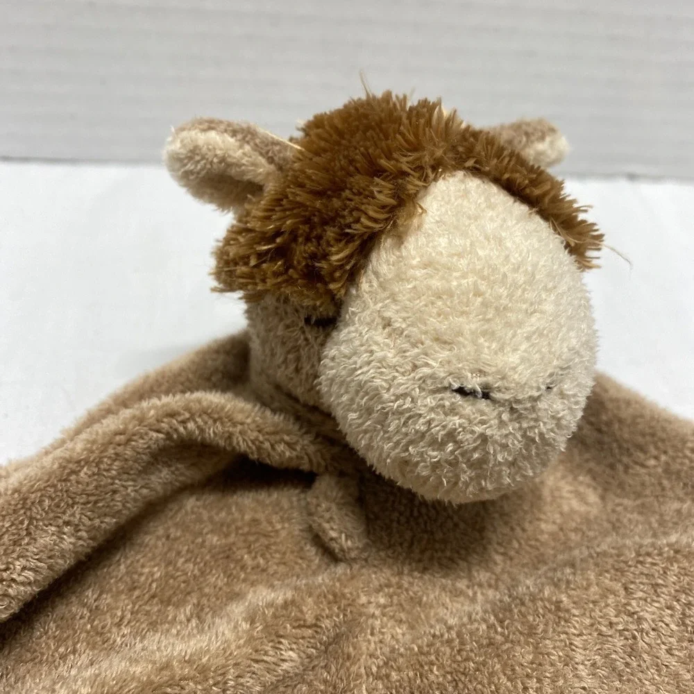 Angel Dear Brown Camel Lovey Knots Baby Security Blanket  12